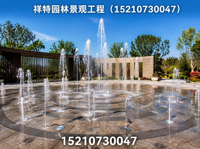 定兴县广场喷泉展示图
